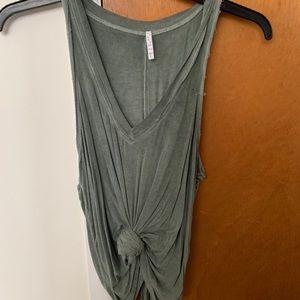 Green Stretchy Tank Top